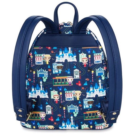 DISNEY PARKS LOUNGEFLY NWT BACKPACK DAPPED DAN MAIN STREET USA - Picture 2 of 9